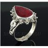 Image 1 : RUBY CORRUNDUM 27.63CTW STERLING SILVER RING