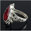 Image 2 : RUBY CORRUNDUM 27.63CTW STERLING SILVER RING