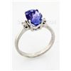 Image 1 : 2.79 ctw Tanzanite & Diamond Ring 10kt, G-SI1, AAA