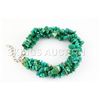 Image 2 : 213.59CTW 7in. GREEN TURQUOISE CHIPPED BRACELET METAL L