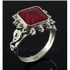 Image 1 : RUBY CORRUNDUM 27.05CTW STERLING SILVER RING