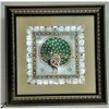 Image 1 : Marble Wall Clock w/ Lights Inside size 9in.x9in.