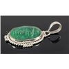 Image 2 : EMERALD BERYL 51.28CTW STERLING SILVER PENDANT