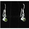 Image 2 : 0.60CT Peridot Bezel Design 0.925 Hook Earring 1.56g