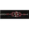 Image 1 : RUBY CORRUNDUM 56.95GRAMS FASHION SILVER BRACELET