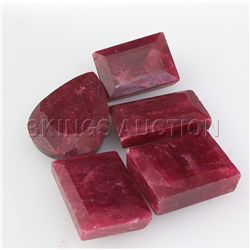 Ruby 113.10 ctw Loose Gemstone Mix Sizes & Shapes