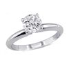 Image 1 : 0.85 ct Round cut Diamond Solitaire Ring, G-H, VVS