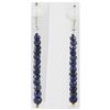 Image 1 : 21.33ct Single Faceted Sapphire Silver Hook Earring