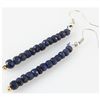 Image 2 : 21.33ct Single Faceted Sapphire Silver Hook Earring