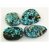 Image 1 : Natural Turquoise 185.76ctw Loose Gemstone Lot of 5