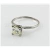 Image 1 : 2.63 ctw Princess Cut Brilliant Diamond, G, SI1,14Kt WG