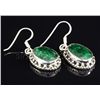 Image 2 : EMERALD BERYL 33.15CTW SILVER HOOK EARRING