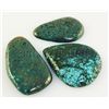 Image 1 : Natural Turquoise 189.12ctw Loose Gemstone 3pc Big Size