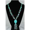 Image 1 : 437.26CTW TURQUOISE & RED CORALS STATEMENT NECKLACE