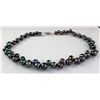 Image 2 : 262.22CTW 16" BLACK FRESHWATER PEARL NECKLACE METAL LOC