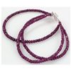 Image 2 : 67.35ct 3 Row Natural Ruby Micro Faceted Bracelet