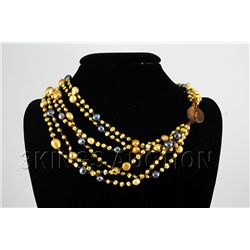 470.87CTW 18in. FRESHWATER MULTI-COLOR NECKLACE