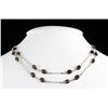 Image 1 : Smokey Quartz 40.00CT SilverSwivel LinkChain Necklace 1