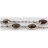 Image 3 : Smokey Quartz 40.00CT SilverSwivel LinkChain Necklace 1