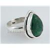 Image 2 : EMERALD BERYL 24.55CTW STERLING SILVER RING