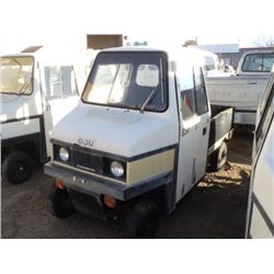 1987 CUSHMAN TRUCK / VAN ~ 8,083 MILES 1 KEY, NO START, NO TITLE - NO FORM-97  MODEL: 898455-8810, S