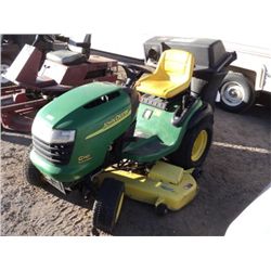 JOHN DEERE G110 AUTOMATIC RIDING MOWER, 54" DECK, 1 KEY, STARTS, 194 HOURS (print sequence:) 6503