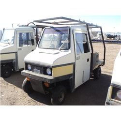 1989 CUSHMAN PLANT TRUCK ~ 20,590 MILES, 1 KEY, DOES CRANK,  NO TITLE - NO FORM-97 MODEL: 898452-892