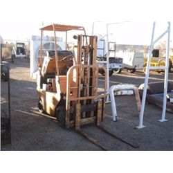 TOYO FCG10 2000LB ELECTRIC FORKLIFT ~ 349 HOURS 1 KEY, STARTS (print sequence:) 6024