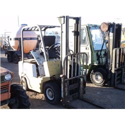 1987 YALE GP030BDJUAF085 3000LB FORKLIFT ~ 1 KEY, STARTS, MODEL: GP030B, SERIAL # L437630, 3204 HOUR