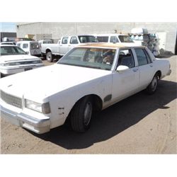 1988 CHEVROLET CAPRICE ~ 92,774 MILES VIN: 1G1BL51HXJR140905     V8, 5.0L, RWD TITLE # 07143734A6589