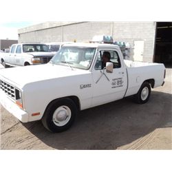 1981 Dodge RAM 150 PICK-UP ~ 36,203 MILES VIN: 1B7FD14E7BS145442 I6, 3.7L, RWD TITLE # 12080434A1004