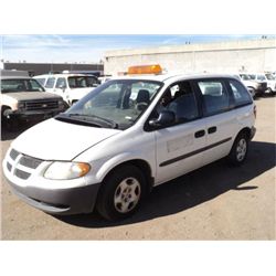 2002 Dodge Caravan ????? MILES VIN: 1B4GP25302B653084  V6, 3.3L, FWD, ODOMETER BROKEN TITLE # 021570
