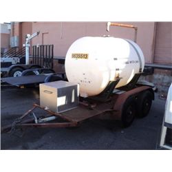 2 AXLE WATER TRAILER W/ HONDA GX 160 PUMP NO TITLE - NO FORM-97 (print sequence:) 6162, 9635513