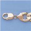 Image 1 : Genuine 16" 14k  Gold-Yellow 13.8mm Figaro Chain 95.6g
