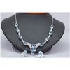 Image 1 : 199.15 CTW BLUE TOPAZ/CZ SET .925 STERLING SILVER