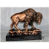 Image 1 : BRASS STATUE BUFFALO