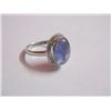15.90 CTW TANZANITE RING .925 STERLING SILVER