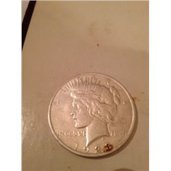 1923 BU PEACE DOLLAR