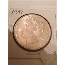 1897 MORGAN SILVER DOLLAR MS-63
