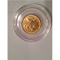 1898 $5 GOLD INDIAN HEAD BU