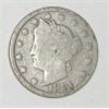 Image 1 : 1891 LIBERTY HEAD "V" NICKEL RED BOOK VALUE IS $17.00+ *NICE EARLY VERY GOOD GRADE NICKEL!!