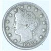 Image 1 : 1904 LIBERTY HEAD "V" NICKEL RED BOOK VALUE IS $10.00+ *NICE EARLY FINE+ NICKEL!!