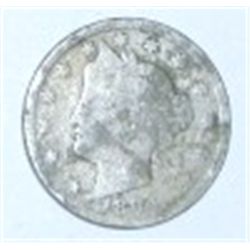 1884 LIBERTY HEAD "V" NICKEL RED BOOK VALUE IS $25.00+ *RARE KEY DATE EARLY NICKEL!!