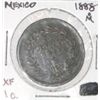 Image 1 : 1888 MEXICO O/M 1 CENT WORLD BOOK VALUE IS $70.*RARE EARLY EXTRA FINE GRADE!! COIN CAME OUT OF SAFE!