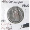 Image 1 : 1860 EXTREMELY RARE MEXICO/JALISCO 1/16 REAL *RARE EARLY COIN!! COIN CAME OUT OF SAFE!!