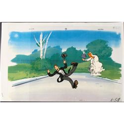 Original Cel Displeased Bride Shocked Husband Animation