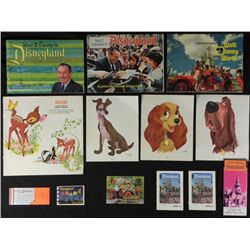 13 Disneyland & Disney World Vintage Books, Guides,Card
