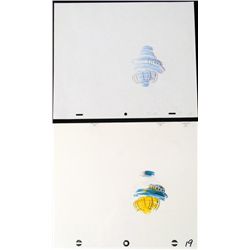 Donald Duck Drawing Time Warp Original Animation Cel