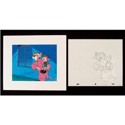 Cel Orig Drawing Pink Boy Panther Background Production