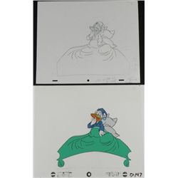 Cel Donald Duck Animation Drawing Little Sleep Original